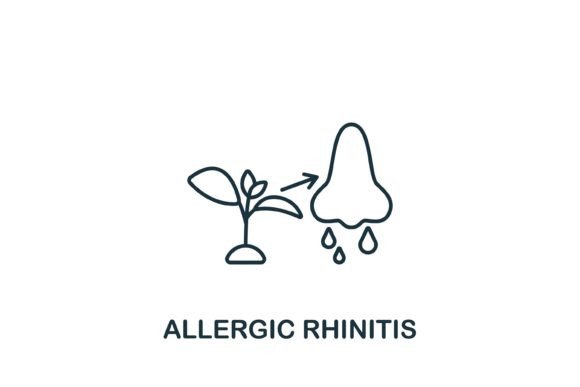 Allergic Rhinitis Icon: A Practical Design for Medical and Craft Projects