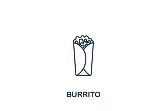 Burrito Icon: A Versatile Graphic Design Asset for Modern Web and Editorial Projects