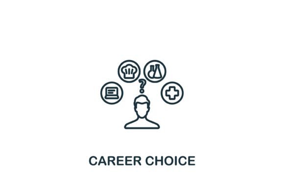 Career Choice Icon – A Simple, Editable Graphic for Designers and Sellers