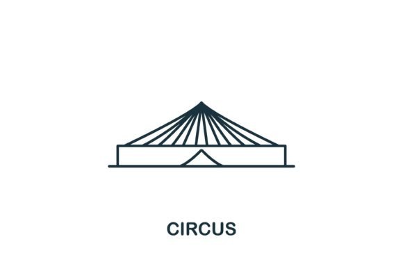 Circus Icon: A Versatile Graphic Design Asset for Local Business Branding