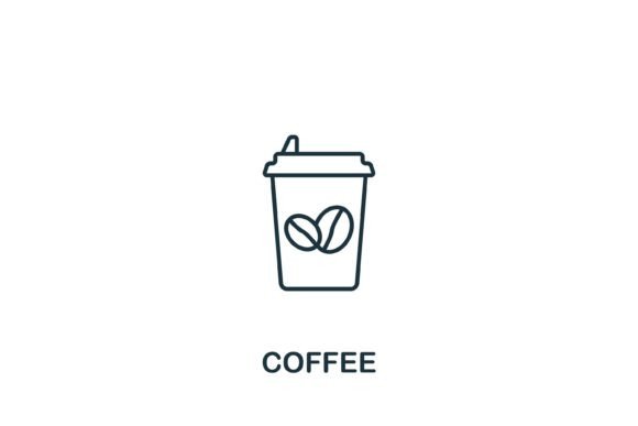 Coffee Icon: A Versatile Graphic Design Asset for Creative Projects