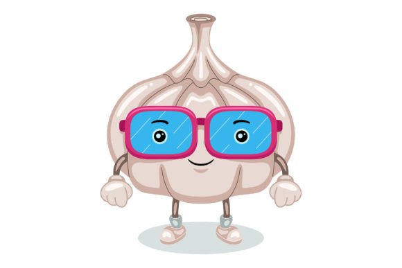 Cute Garlic Mascot Character Vector: A Graphics Boost for Bloggers and Publishers