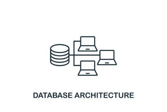 Database Architecture Icon: A Practical Graphic Design Asset for Digital Sellers