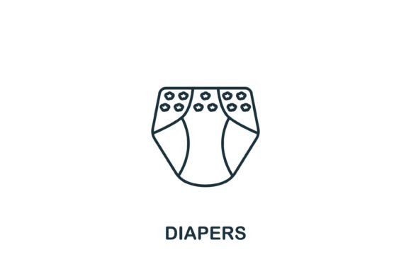Diapers Icon: A Versatile Graphic Design Asset for Creative Projects