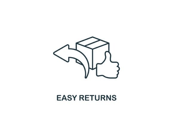 Easy Returns Icon: A Practical Graphic Design Asset for Digital Sellers
