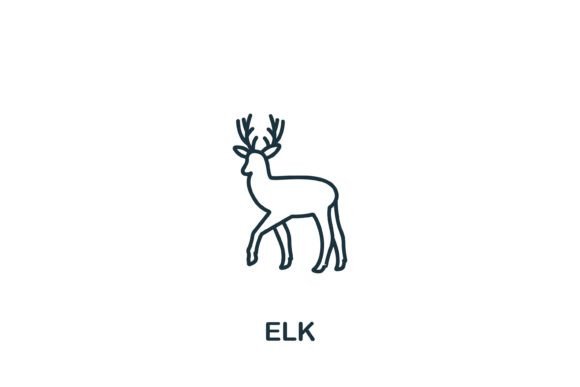 Elk Icon: A Versatile Graphic for Digital Product Creators