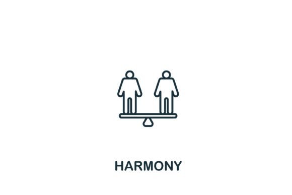 Harmony Icon: A Versatile Graphic Design Asset for Local Business Branding