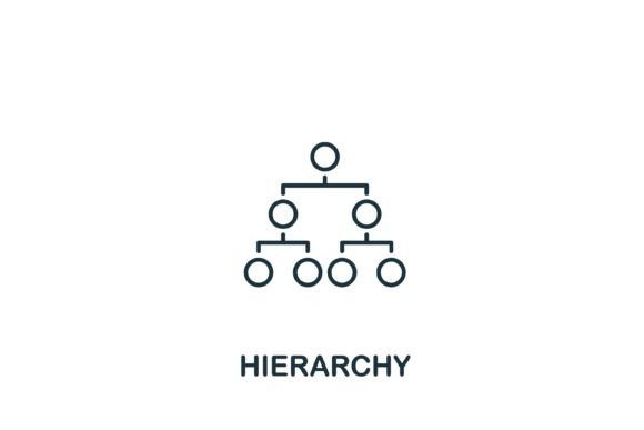 Hierarchy Icon: A Versatile Graphic for Handmade Designers