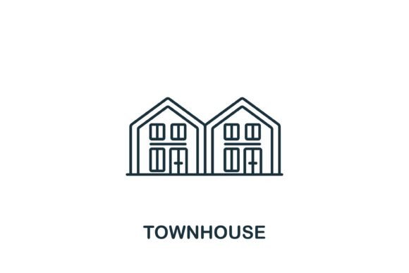 Integrating the Townhouse Icon into Professional Graphic Design Projects