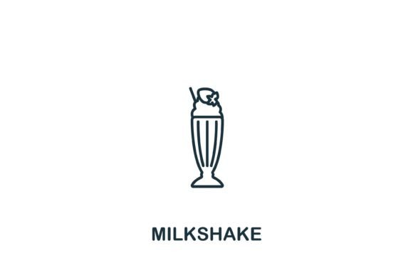 Milkshake Icon: A Versatile Graphic Design Asset for Local Businesses