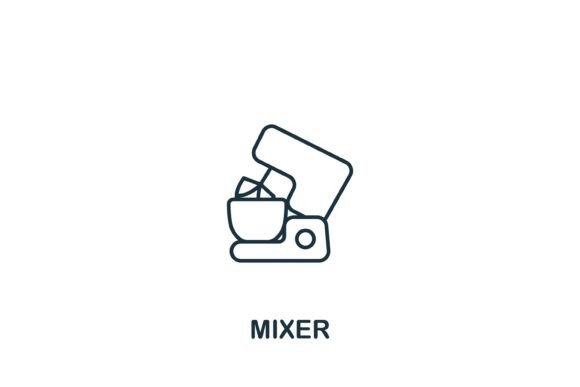 Mixer Icon: A Simple Graphic Design Asset for Real Crafting Projects