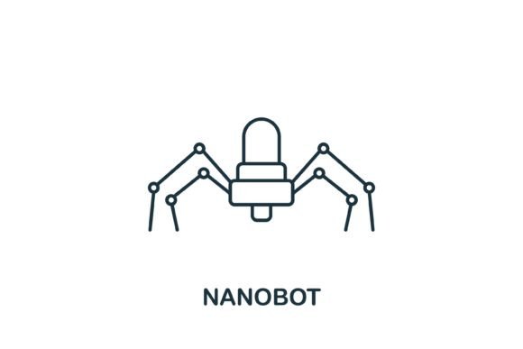 Nanobot Icon: A Modern Design Asset for Marketing and Branding