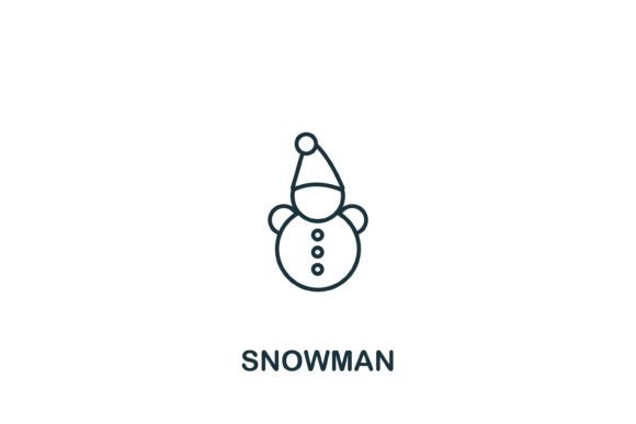 Snowman Icon: A Simple Graphic Design Asset for Seasonal Branding and Visual Campaigns