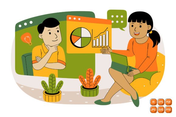 Teamwork Vector Illustration 23: A Graphics Powerhouse for Creative Projects