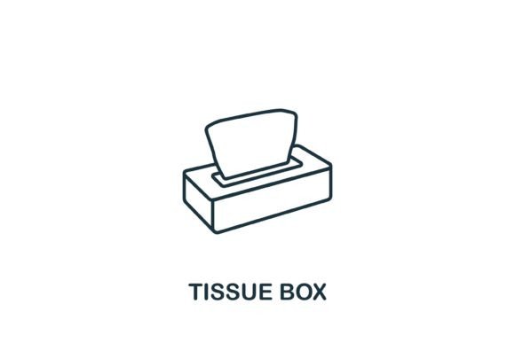 Tissue Box Icon: A Versatile Graphic Design Asset for Modern Branding