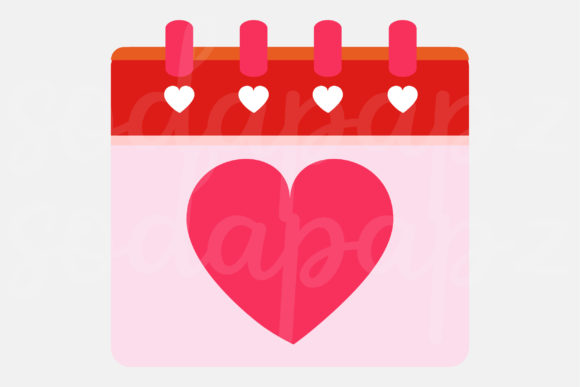 Valentines - Calendar 2: A Versatile Graphic Design Asset for Crafters