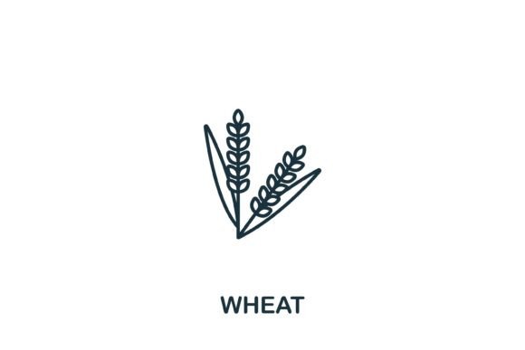 Wheat Icon: A Versatile Graphic Design Asset for Local Business Branding